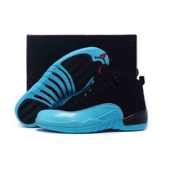 Air Jordan 12 Shoes 2015 Mens Classical Black Blue